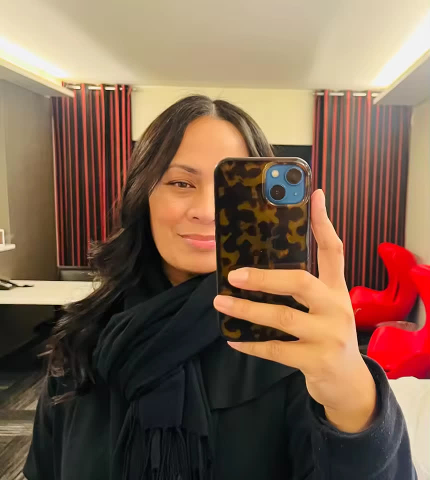 Résultat sur cheveux longs, photo d'acheteuse
